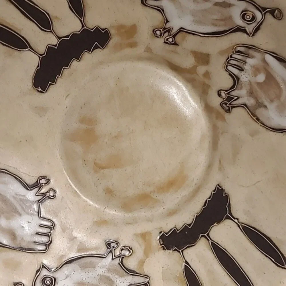 HANDCRAFTED BOWL DESIGNED BY MARA | DESERT QUAIL SOUTHWESTERN POTTERY